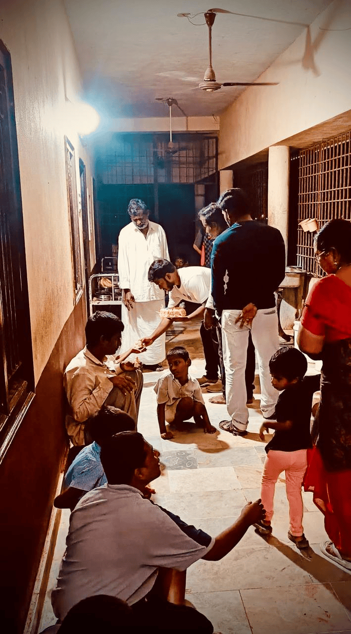 Donation campaign at Orphanage